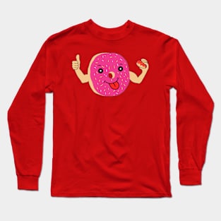 Cute Smiley Kawaii Donut Long Sleeve T-Shirt